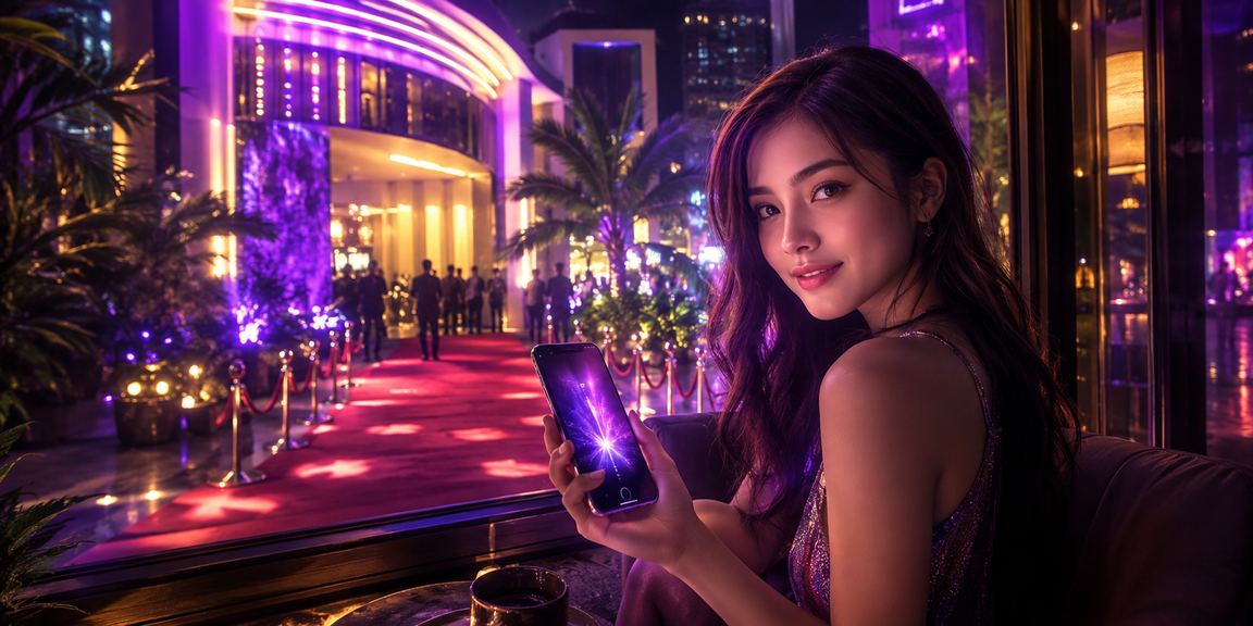 Pengguna Malaysia mengakses sukan evo3 melalui telefon pintar di Kuala Lumpur